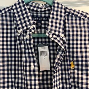 Ralph Lauren Gingham Button Down NWT